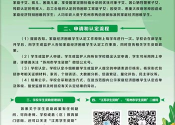 苏州市家庭经济困难学生资助